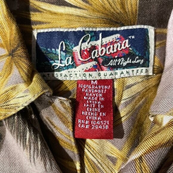 LA Cabana Tropical Hotel Camp Shirt Size Medium - Picture 3 of 6